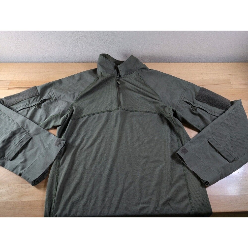Condor Shirt Men's Green Medium 1/4 Zip Tactical Combat Long Sleeve Ripstop